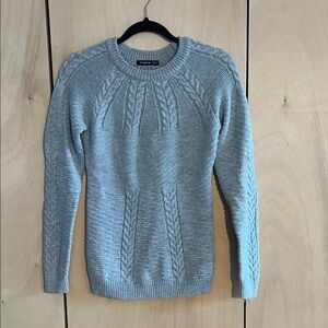 Gray Cable Knit Sweater